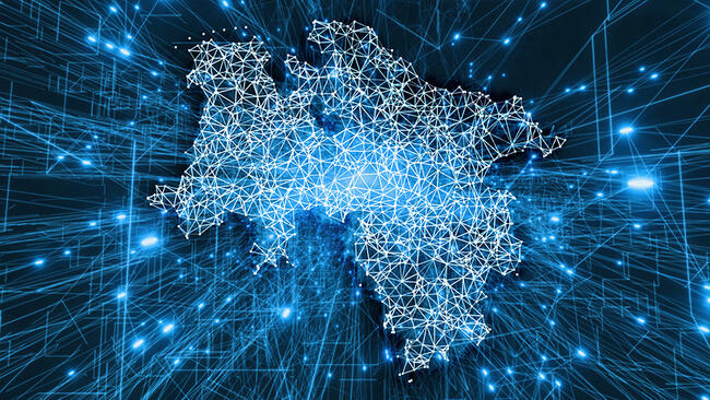 Karte von Niedersachsen, grafisch überarbeitet